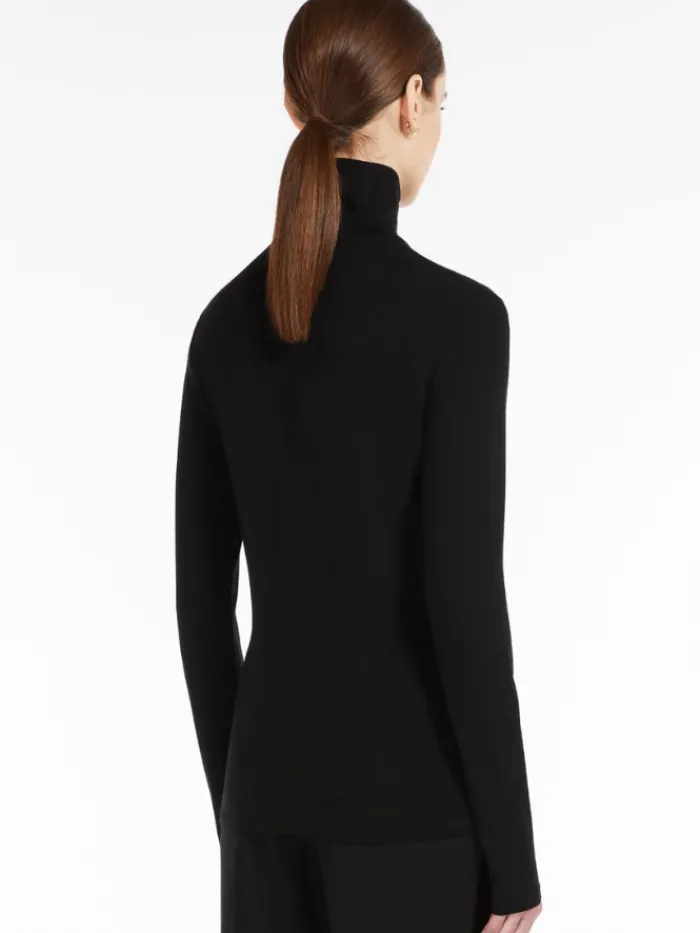 weekend_by_max_mara_multi_2-1.webp Weekend By Max Mara Tops | Gifts Under £100^Multif Black Jersey Turtleneck Jumper 23594603336