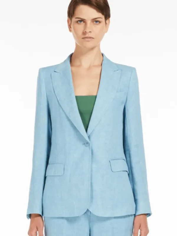 Weekend By Max Mara Coats And Jackets | Luxury Gifts^NALUT Linen Canvas Blazer 2415041032 Col 025