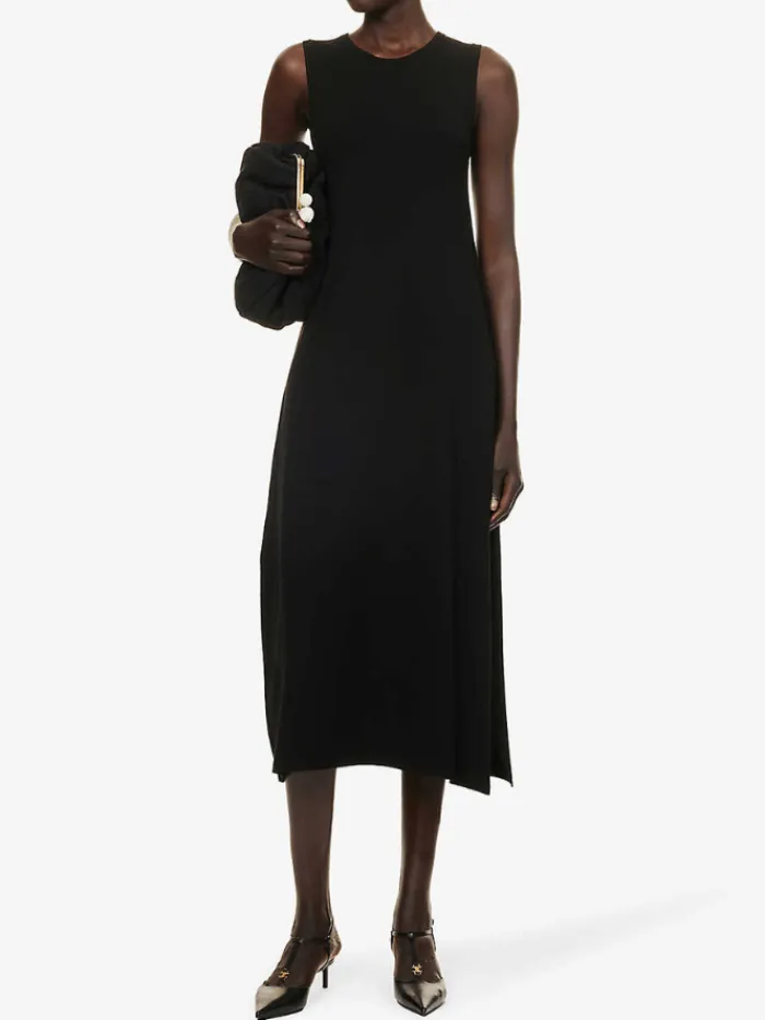 weekend_by_max_mara_robin_1.webp Weekend By Max Mara Dresses | Gifts Under £250^Robinia Black Knitted Midi Dress 2353260239 Col 3