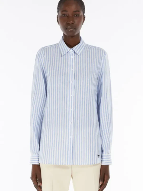 Weekend By Max Mara Tops | Gifts Under £250^Women's JOSEF Striped Linen Shirt 2515111052 Col 0