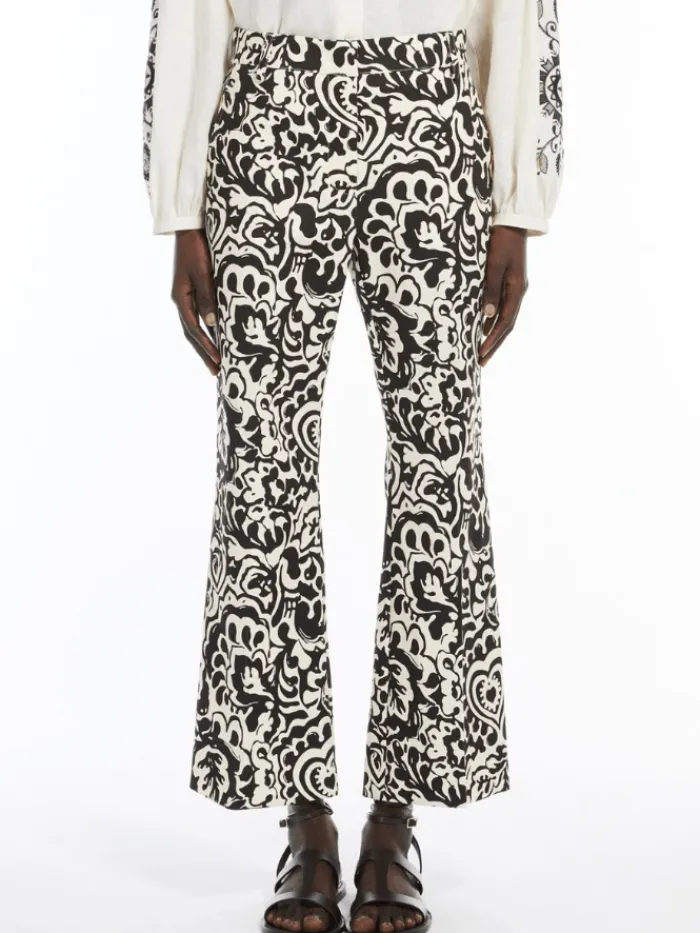 weekend_by_max_mara_women_2-15.webp Weekend By Max Mara Trousers | Gifts Under £250^Women's CADMIO Printed Canvas Trousers 2515131122